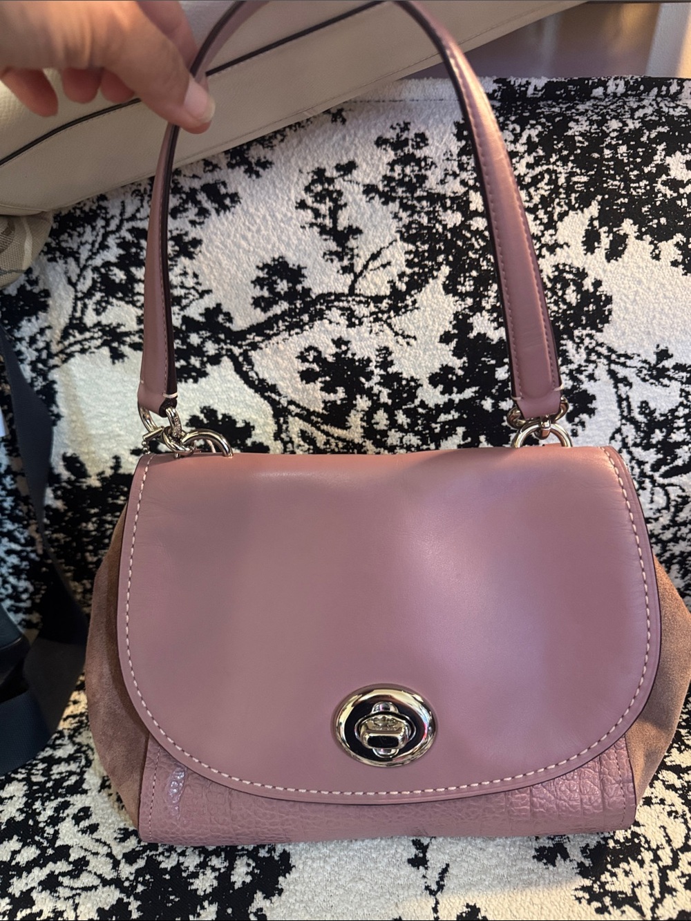 2018 Coach Ava Blush Rose Leather Top-Handle Shoulder/Crossbody